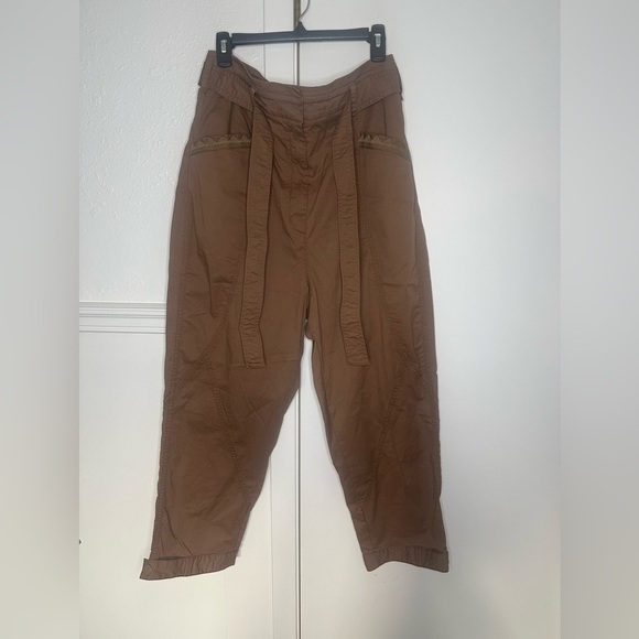 Anthropologie Ellie Embroidered Utility Pants Size  14 new with tag - Picture 5 of 12